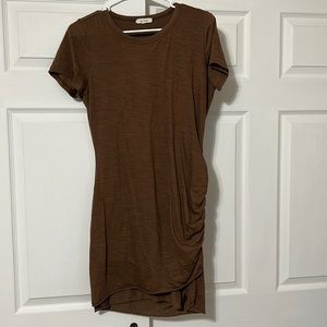 Women's Brown Fitted Dress